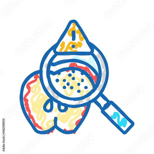 allergies food safety icon doodle illustration
