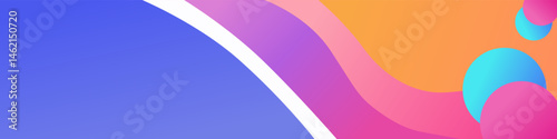 Banner Background Design With Colorful Gradient Colors