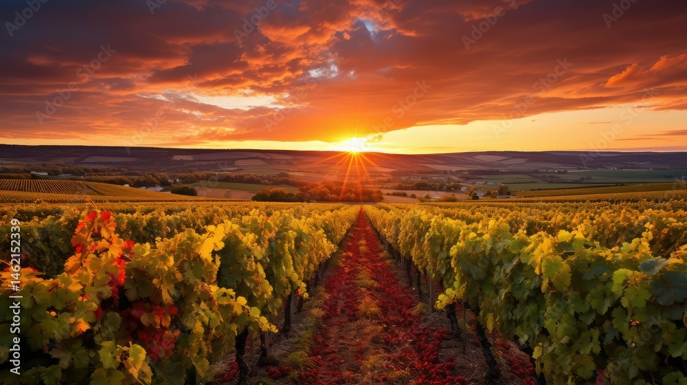 Fototapeta premium france burgundy wine