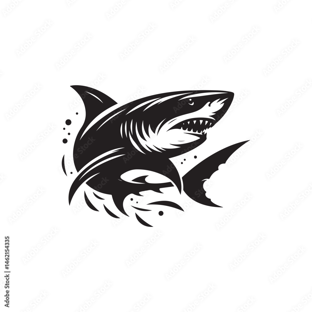 Fototapeta premium Shark vector (4).eps