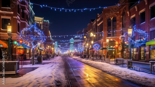 festive denver in winter