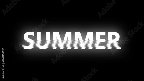Ocean wave is covering the words summer 2025 written on the sand of a sunny beach