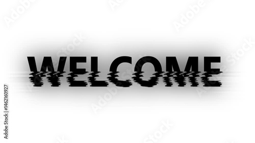 3d text animation, welcome opening text animation.