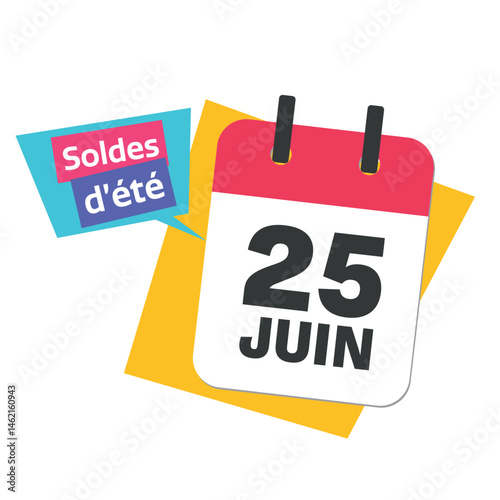 Summer sale in France 2024 - French 26 June calendar date