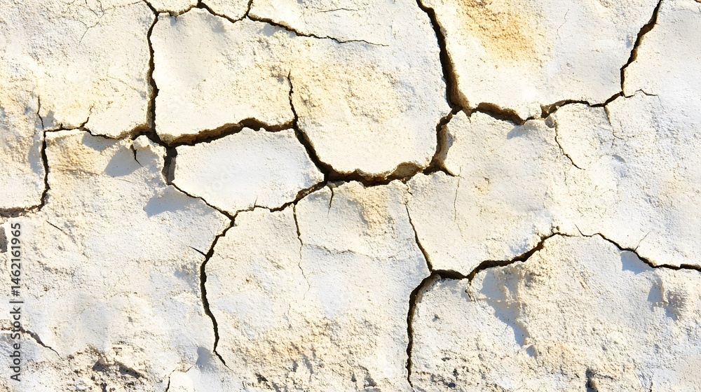 Obraz premium Dry Cracked Earth Texture Background Image