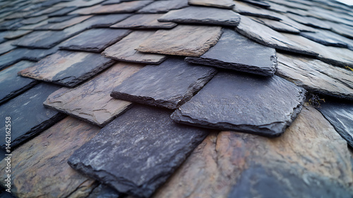 Wallpaper Mural Slate Roof Tiles on a Building Torontodigital.ca
