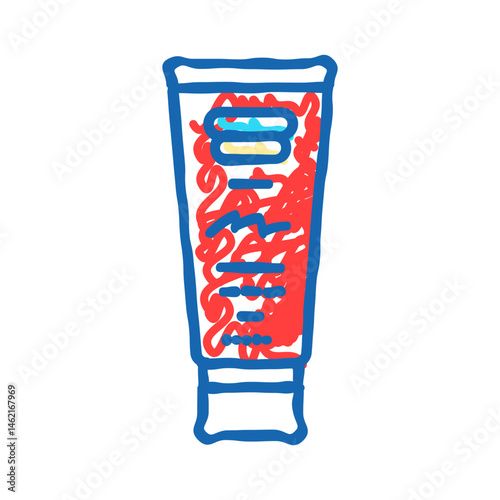 scratch remover car care icon doodle illustration