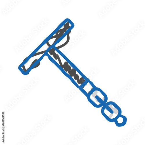 fuel pressure gauge icon doodle illustration