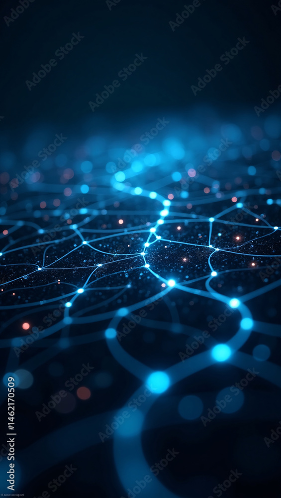 Obraz premium Digital network connection, abstract concept of network