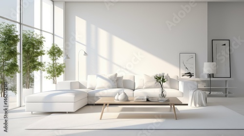 interior bright white light
