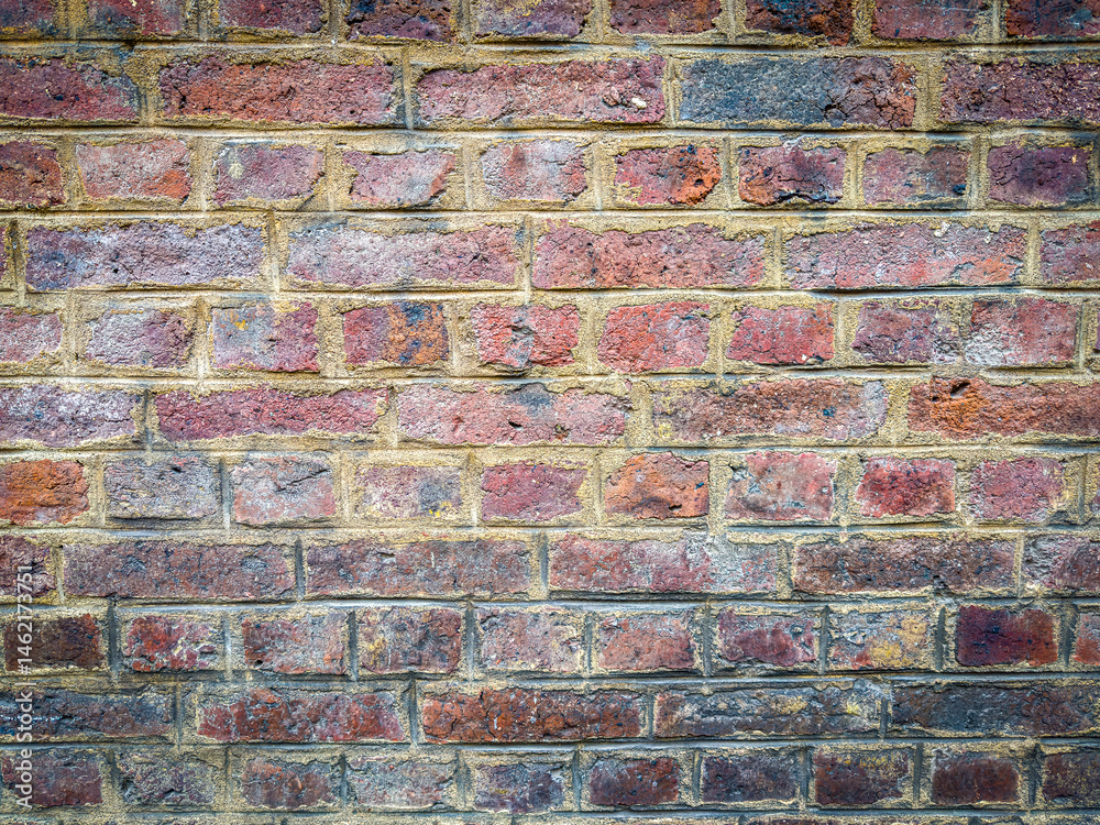 Captivating Old Red Brick Wall Textures and Backgrounds for Commercial Stock Usage