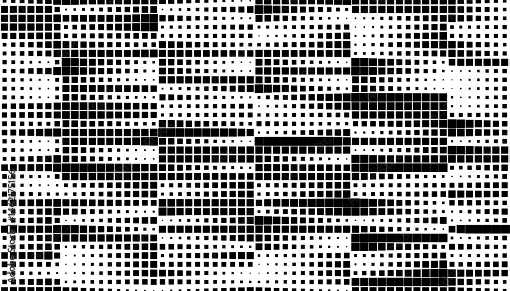 Black and white abstract geometric pattern with halftone effect for sporty background and jersey design. Vector Format Illustration. 