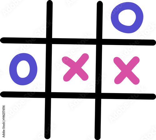 tick tack toe vector illustration