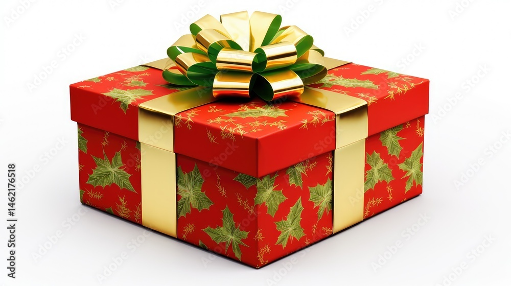 Obraz premium wrapped christmas gift clipart