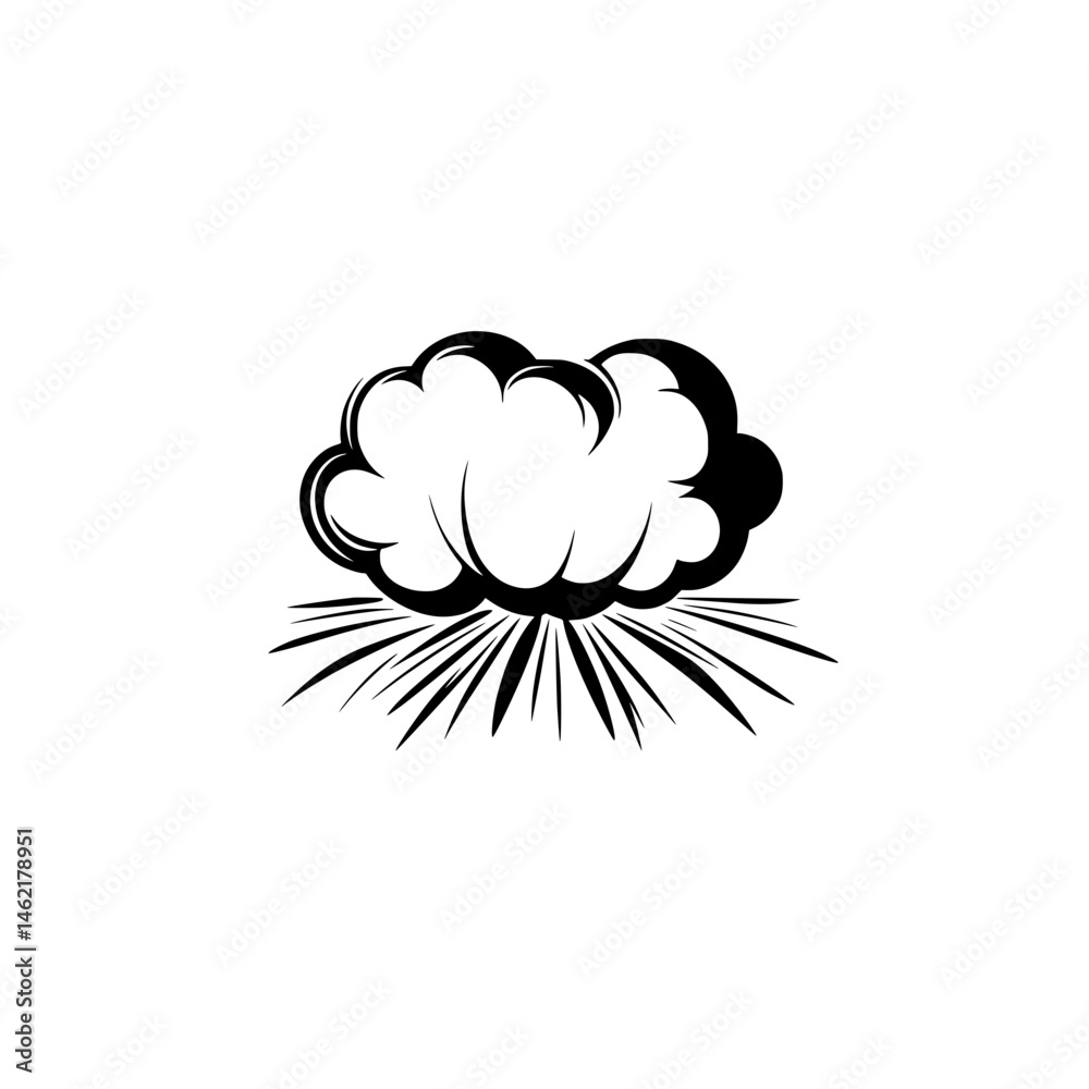 Vector icons of explosives including bomb blast Vector icons of explosives including bomb blast