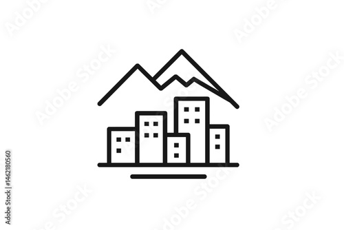 house, home, icon, estate, building, symbol, vector, 