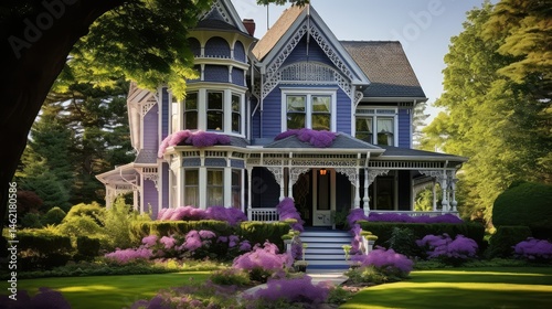 intricate purple house