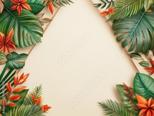 Tropical Floral Frame
