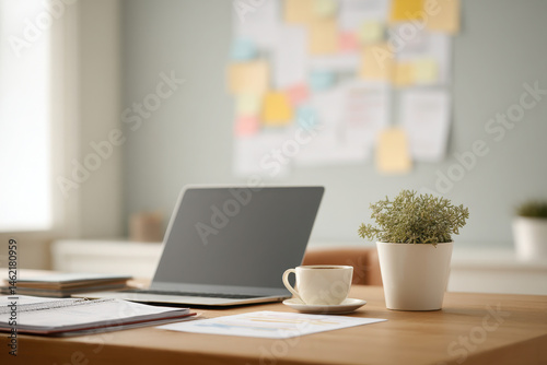 Wallpaper Mural visually appealing workspace showcasing effective personal finance management Torontodigital.ca