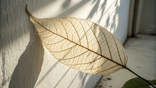 close up of an autumn leaf