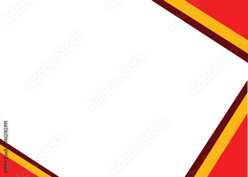 Geometric Design with Red and Gold Accents: A vibrant geometric design featuring a crisp red, and warm golden details, adding a touch of elegance and contrast.