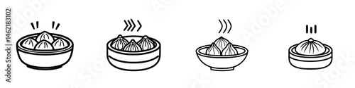 Variety of bowls with dumplings representing different styles of this popular dish
