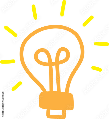 creative light bulb idea icon vector illustration