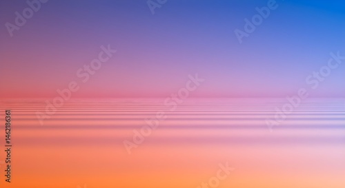 Obraz na płótnie Pastel sunset over calm water. Soft hues of pink, orange, and purple create a serene atmosphere. w salonie