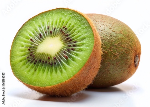 Fresh Juicy Kiwi Fruit Isolated on White Background - High Resolution PNG Stock Photo