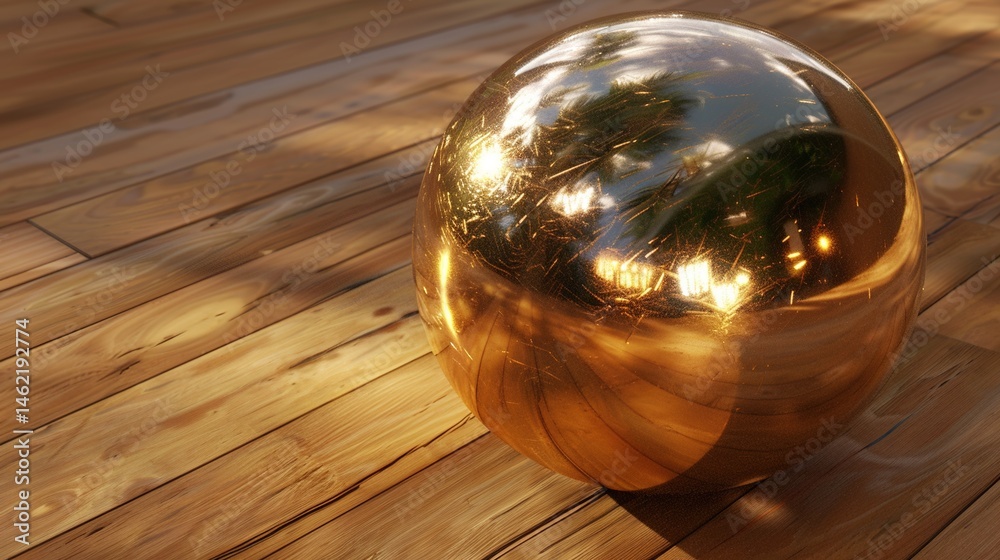 Obraz premium Golden Marble Light Effect Material