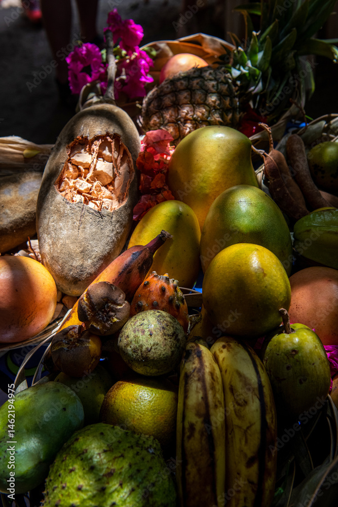 Fototapeta premium owoce tropikalne na straganie