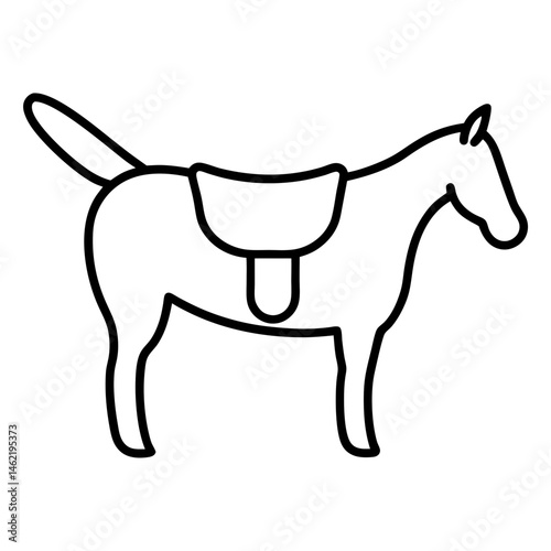 vector illustration of a horse