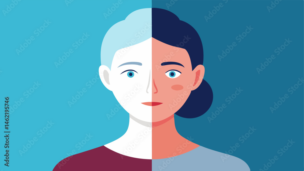 Patient Before and After A split illustration showing the same persons face before and after light therapy highlighting wrinkles and skin texture improvements. Patient Before and After A split illustration showing the same persons face before and after light therapy highlighting wrinkles and skin texture improvements.