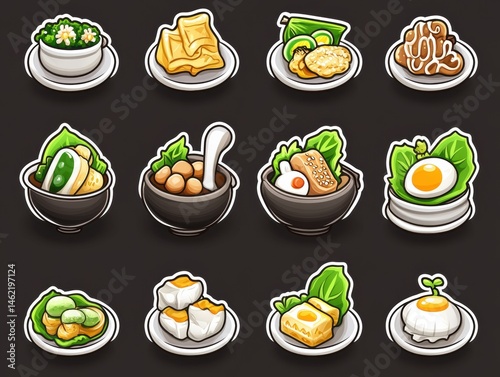 Asian Food Illustrations