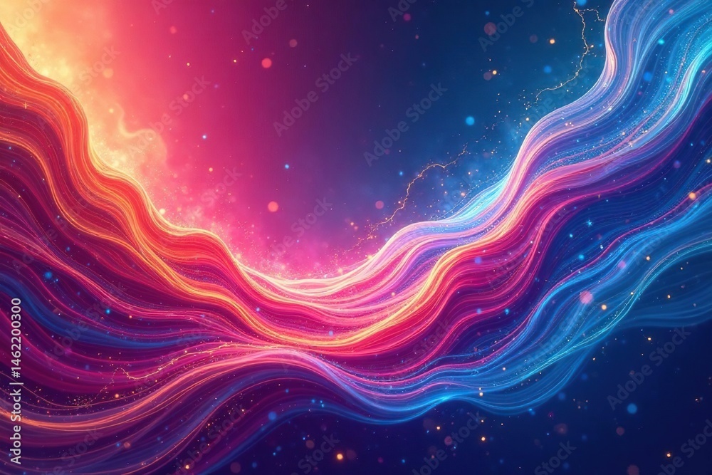 Fototapeta premium Abstract swirls and flowing lines create a dynamic, ethereal pattern , texture, flow, background