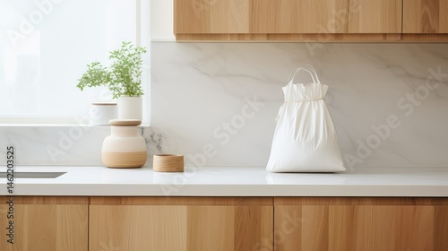 sleek white resealable bag