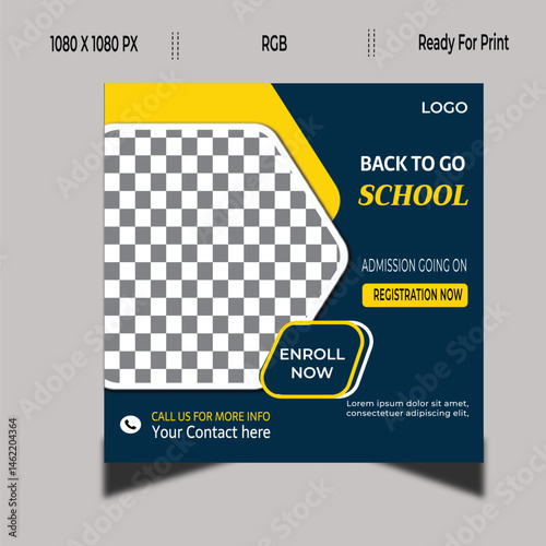 Back to School Blue shape