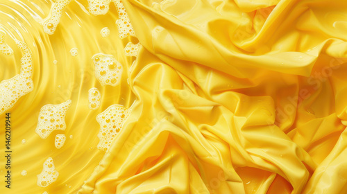 Obraz na płótnie wet yellow fabric texture w salonie