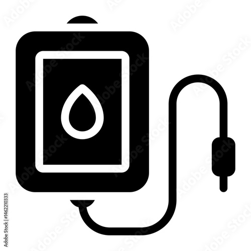 blood donation glyph icon