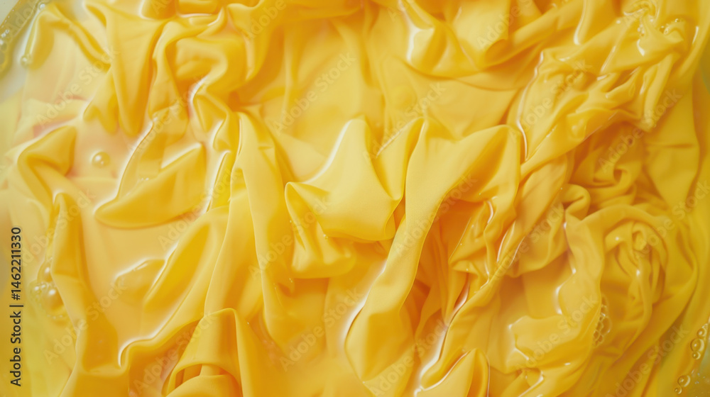 wet yellow fabric texture