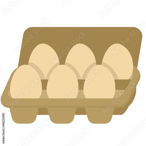 brown eggs in a box