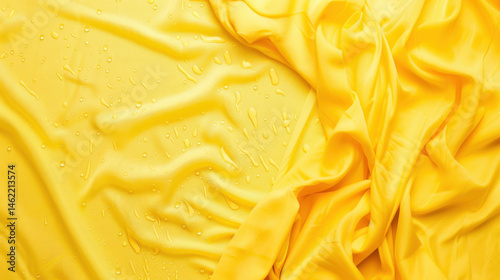 Obraz na płótnie wet yellow fabric texture w salonie