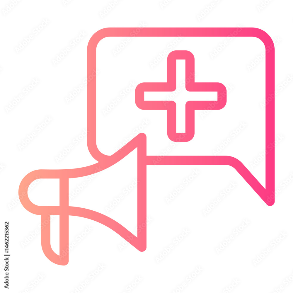 Fototapeta premium campaign gradient icon