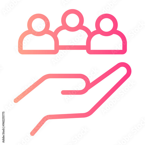 Solidarity gradient icon