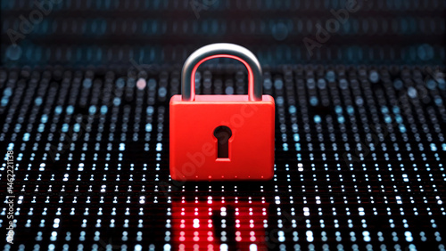 Warning Hacked Digital Padlock Symbol Melting into System Breach in a Cybersecurity Environment with Critical Insights
