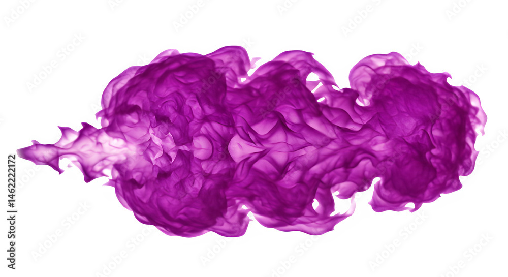 Abstract purple fire flames on black background.