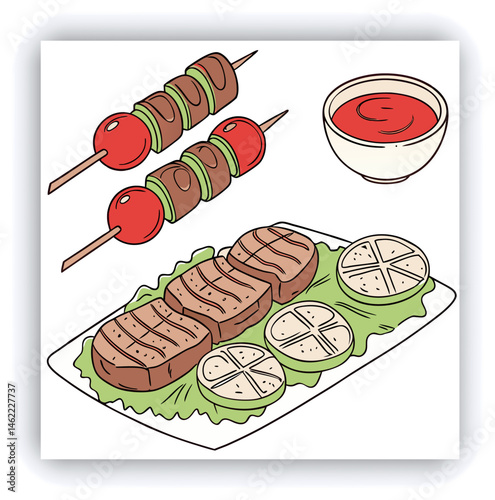 fish white pulp meat steak silver carp raw seafood healthy food ready to cook snack diet meal top view copy space background rustic top view