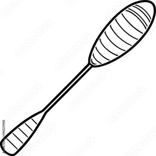  Canoe paddle silhouette