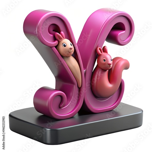 pink snail with a pink ribbon