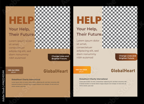 Chaity Flyer New Charity and Donation Flyer Design, Corporate Business Flyer Design, Travel Brochure Design, Real State A4 Template, Vector Illustration  charity flyer Template, life charity existence
